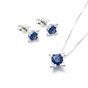 Parure Zaffiro blu e...