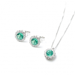 Parure Smeraldo rotondo con...