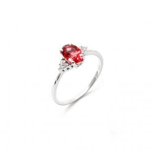 Anello Rubino Ovale con...