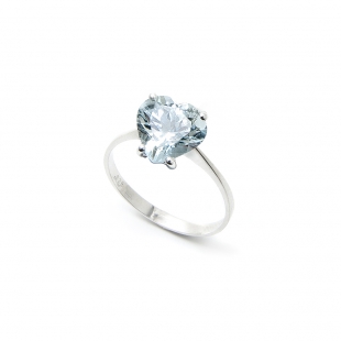 Anello Acqua Marina a forma...
