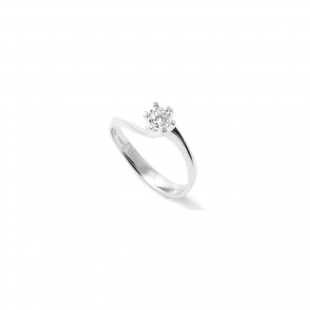 Anello Solitario Diamante e...