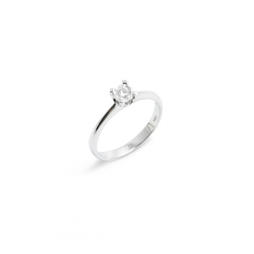 Anello Solitario Diamante e Oro...