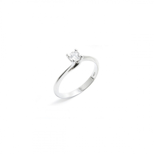 Anello Solitario Diamante e Oro...